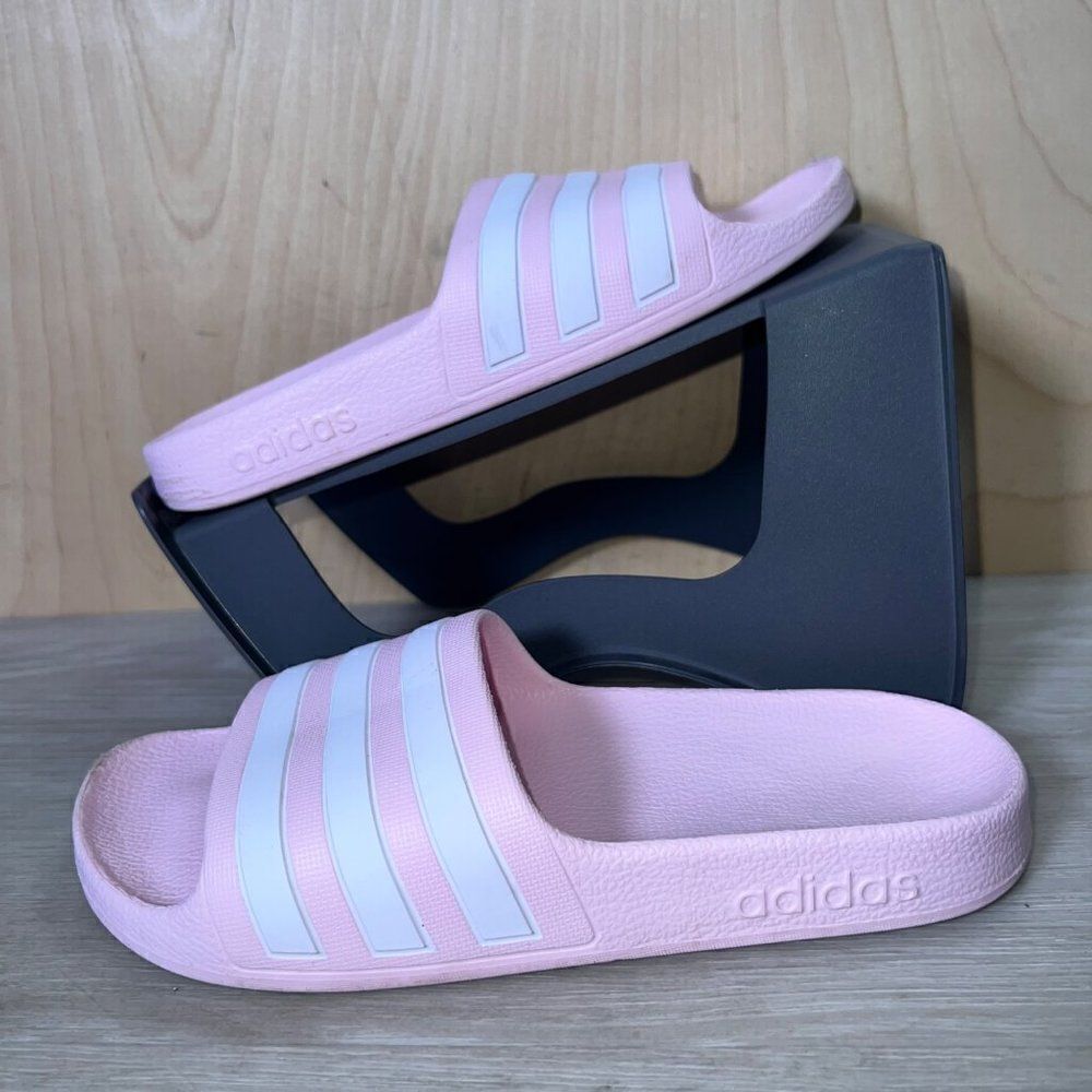 ‎Adidas Slides Sandals Pink / White Youth 3